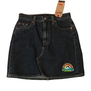 Levi’s Deconstructed High Rise Denim Jean Skirt New with Tags